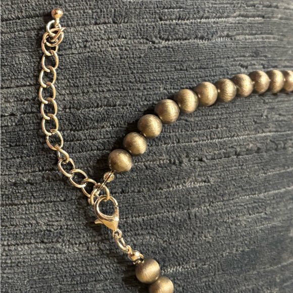 Turquoise and Silver Statement Necklace - Picture 5 of 6